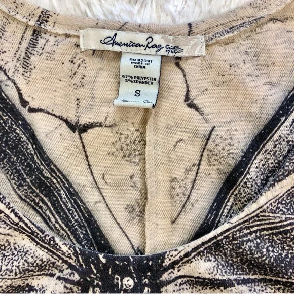 American Rag Graphic Butterfly Print Knit Popover Top - Picture 11 of 16